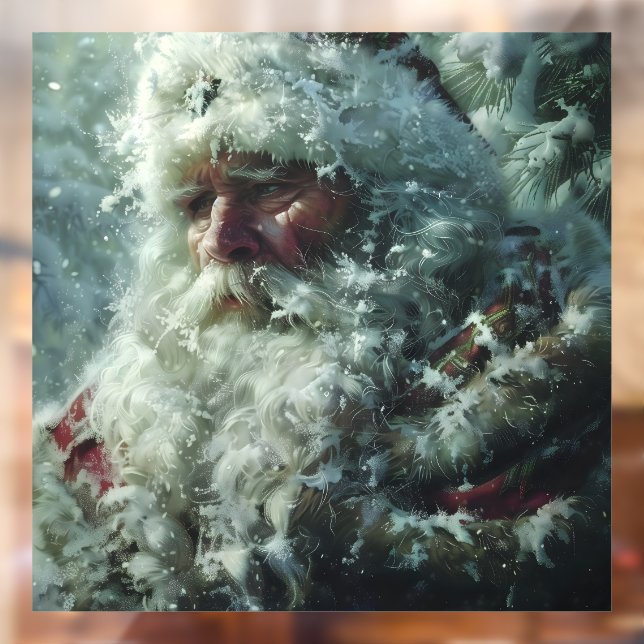 Autocollant Pour Fenêtre Père Noël (Feuille 2)