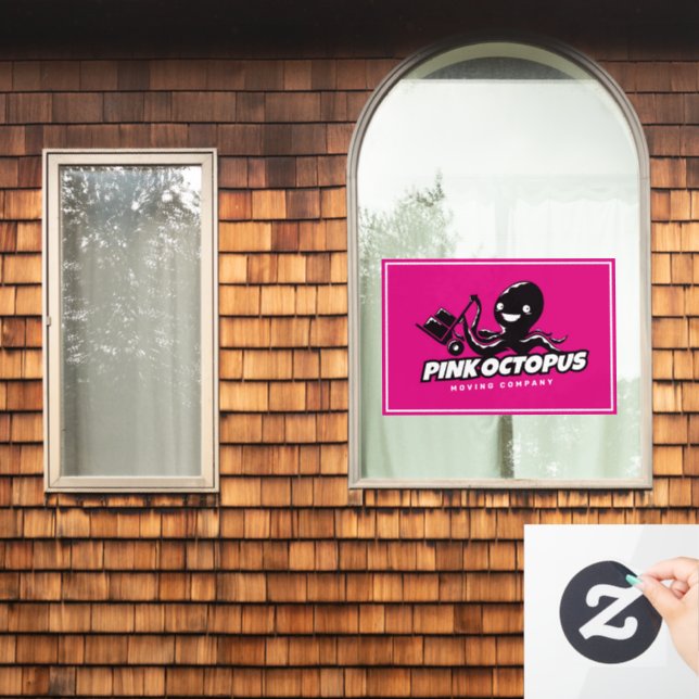 Autocollant Pour Fenêtre Permet De Marquer Votre Entreprise (Fenêtre d'accueil)