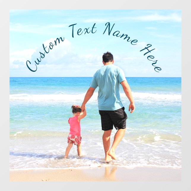 Autocollant Pour Fenêtre Personnalisé Votre Fenêtre Photo Clouer Le Texte P (Feuille)