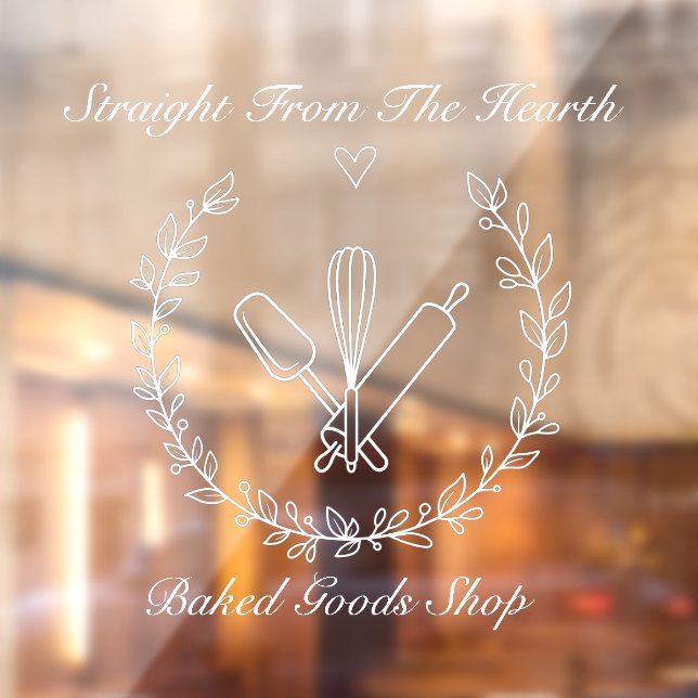 Autocollant Pour Fenêtre Personnaliser boulangerie boulangerie boulangerie  (Feuille 2)