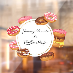 Autocollant Pour Fenêtre Personnaliser Boulangerie Pâtisserie Café Boutique