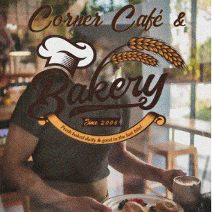 Autocollant Pour Fenêtre Personnaliser Boulangerie Vintage Grains Bannière