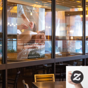 Autocollant Pour Fenêtre Personnaliser Clinique de thérapie de l'acupunctur