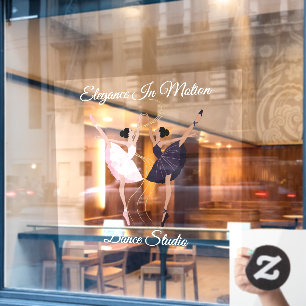 Autocollant Pour Fenêtre Personnaliser Élégante paire de danses Ballerinas