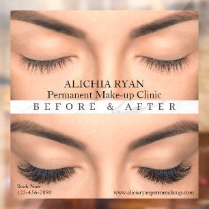 Autocollant Pour Fenêtre Personnaliser Extensions de Cils Perm Maquillage M