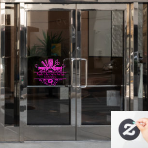 Autocollant Pour Fenêtre Personnaliser Faux Rose Parties scintillant Coiffe