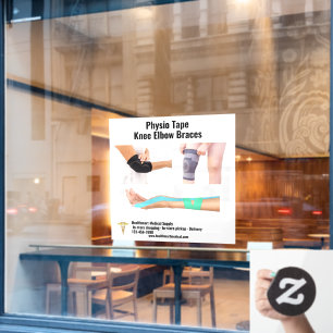 Autocollant Pour Fenêtre Personnaliser Fourniture Médicale Physio Tape Knee
