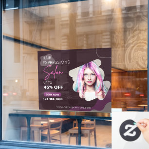 Autocollant Pour Fenêtre Personnaliser la coloration des cheveux reflets Sa
