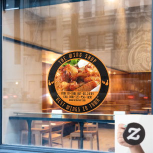 Autocollant Pour Fenêtre Personnaliser la grande façade du restaurant de wi