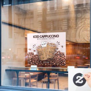 Autocollant Pour Fenêtre Personnaliser la promo de la boutique de café de d
