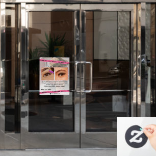 Autocollant Pour Fenêtre Personnaliser la promo du studio de beauté d'exten