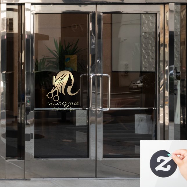 Autocollant Pour Fenêtre Personnaliser le devant de l'entreprise de salon d (Porte de bureau)