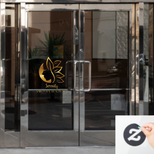 Autocollant Pour Fenêtre Personnaliser le Salon de coiffure et Spa pour fem