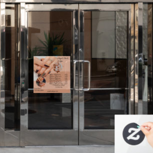 Autocollant Pour Fenêtre Personnaliser le salon de manucure Spa avec les pr