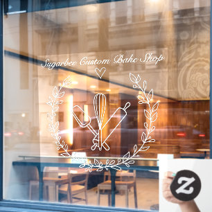 Autocollant Pour Fenêtre Personnaliser l'entreprise de boulangerie-pâtisser