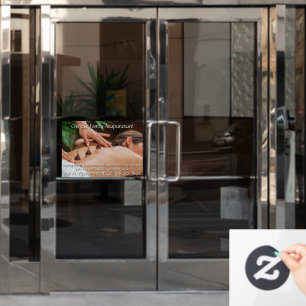 Autocollant Pour Fenêtre Personnaliser l'entreprise de thérapie par ventous