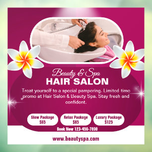 Autocollant Pour Fenêtre Personnaliser les forfaits de traitement de salon 