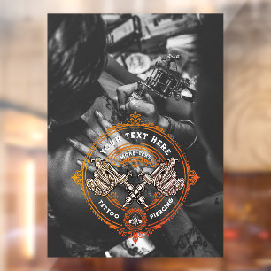 Autocollant Pour Fenêtre Personnaliser les machines de tatouage vintage de 