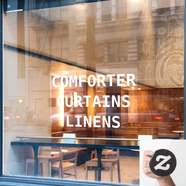 Autocollant Pour Fenêtre Personnaliser les services de nettoyage à sec avan (Fenêtre de café)