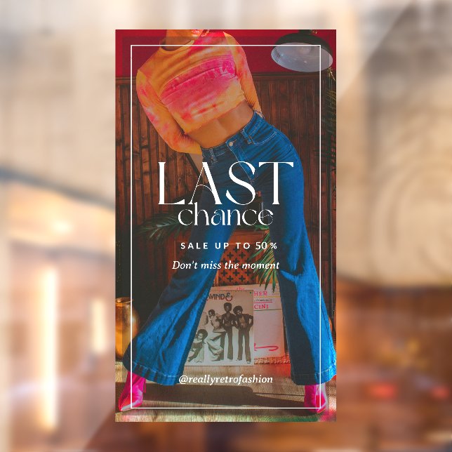 Autocollant Pour Fenêtre Personnaliser minimal moderne 90s Mode Vente Clear (Feuille 2)