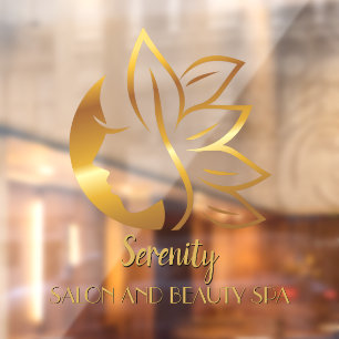 Autocollant Pour Fenêtre Personnaliser Salon et Institut de Beauté pour Fem