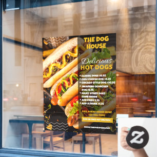 Autocollant Pour Fenêtre Personnalisez l'avant grande vitrine du restaurant