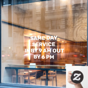 Autocollant Pour Fenêtre Personnalisez les nettoyeurs à sec Rapide Récupéra