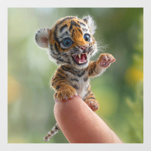 Autocollant Pour Fenêtre petit tigre