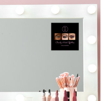 Autocollant Pour Fenêtre Photo de logo de script Black Pink Studio de maqui