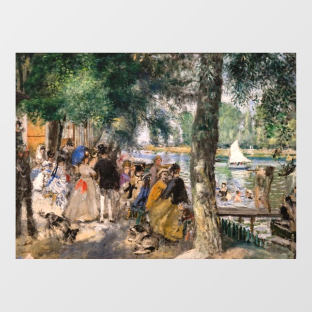 Autocollant Pour Fenêtre Pierre-Auguste Renoir - Baignade sur la Seine (Feuille)