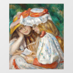 Autocollant Pour Fenêtre Pierre-Auguste Renoir - Deux Filles Lecture