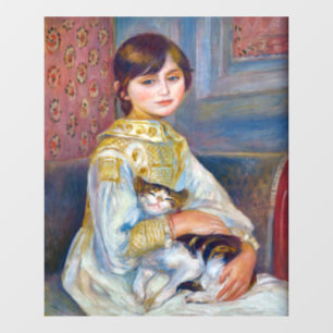 Autocollant Pour Fenêtre Pierre-Auguste Renoir - Enfant au chat