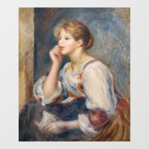 Autocollant Pour Fenêtre Pierre-Auguste Renoir - Femme à la lettre