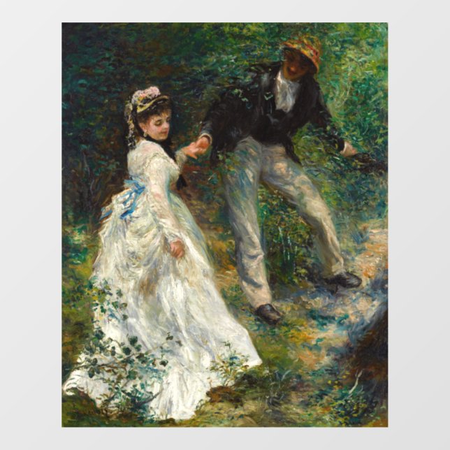 Autocollant Pour Fenêtre Pierre-Auguste Renoir - La Promenade (Feuille)