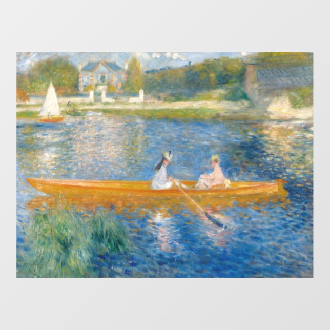 Autocollant Pour Fenêtre Pierre-Auguste Renoir - Le Skiff (Feuille)
