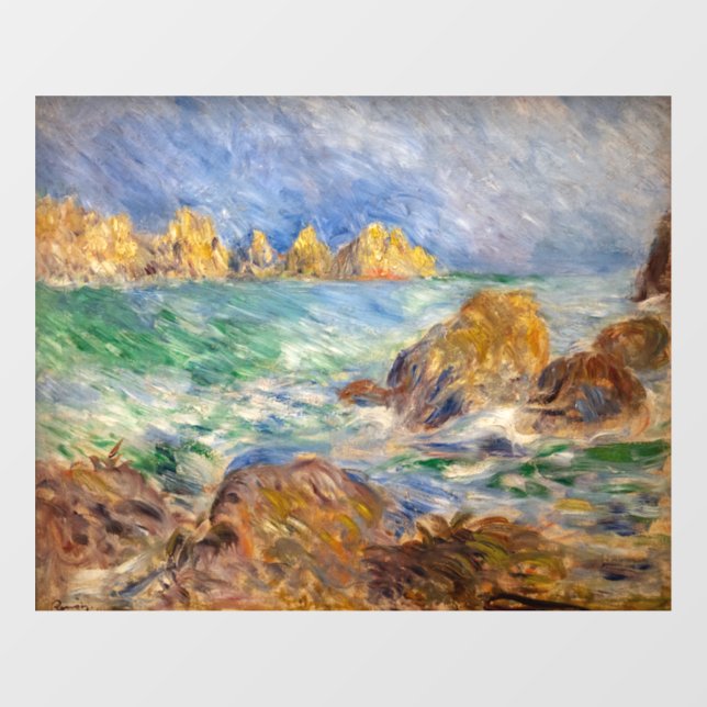 Autocollant Pour Fenêtre Pierre-Auguste Renoir - Marine, Guernesey (Feuille)