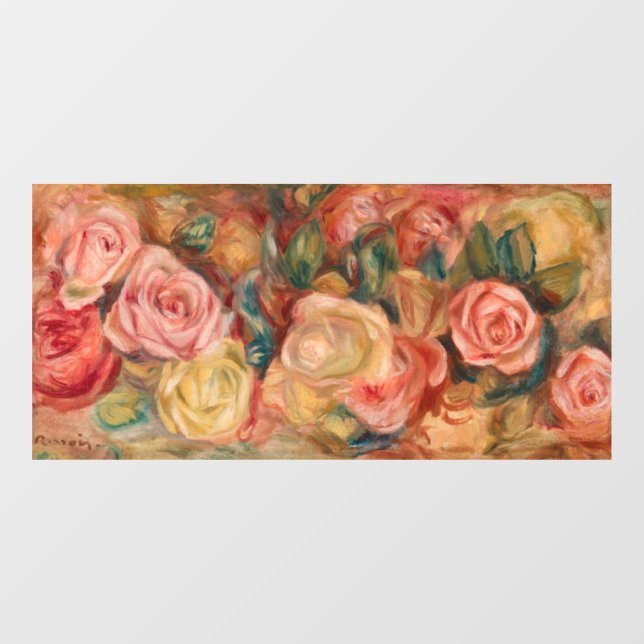 Autocollant Pour Fenêtre Pierre-Auguste Renoir - Rose (Feuille)