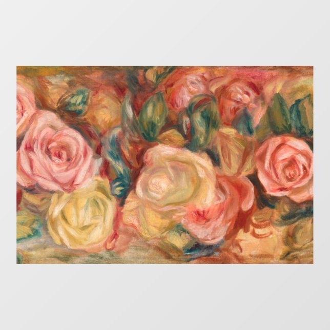 Autocollant Pour Fenêtre Pierre-Auguste Renoir - Rose (Feuille)