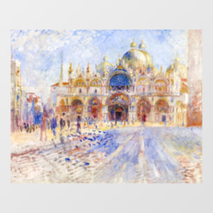 Autocollant Pour Fenêtre Pierre-Auguste Renoir - Venise, place Saint-Marc