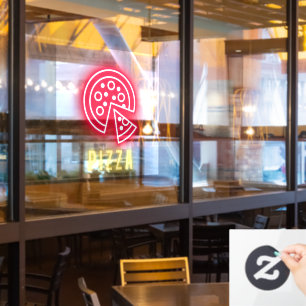Autocollant Pour Fenêtre Pizza Business Neon
