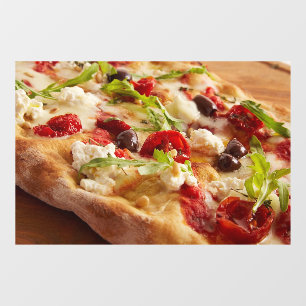 Autocollant Pour Fenêtre Pizza Nourriture de l'Italie Boutique de Pizza
