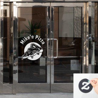 Autocollant Pour Fenêtre Pizza Restaraunt Custom Business