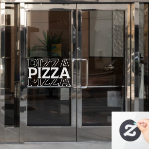 Autocollant Pour Fenêtre Pizza Restaurant Custom Business