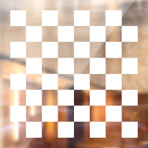 Planche de jeu d'échecs transparente adhésive blan