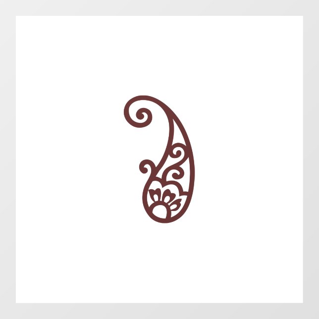 Autocollant Pour Fenêtre Point rouge (Feuille)