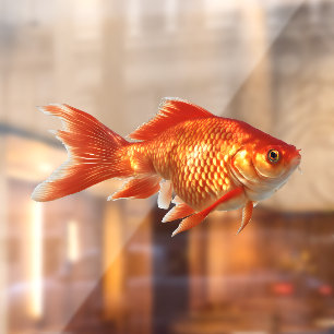 Autocollant Pour Fenêtre Poisson d'or