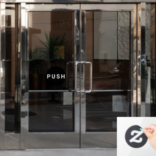 Autocollant Pour Fenêtre Porte à pointes circulaire en noir et blanc