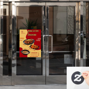 Autocollant Pour Fenêtre Porte de publicité personnalisée pour restaurant c