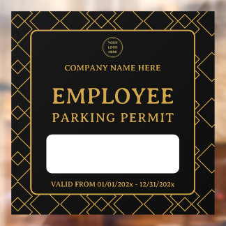 Autocollant Pour Fenêtre Porte d'entrée de stationnement pour employés rési