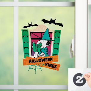 Autocollant Pour Fenêtre Potions Magiques de Snoopy Peanuts Halloween